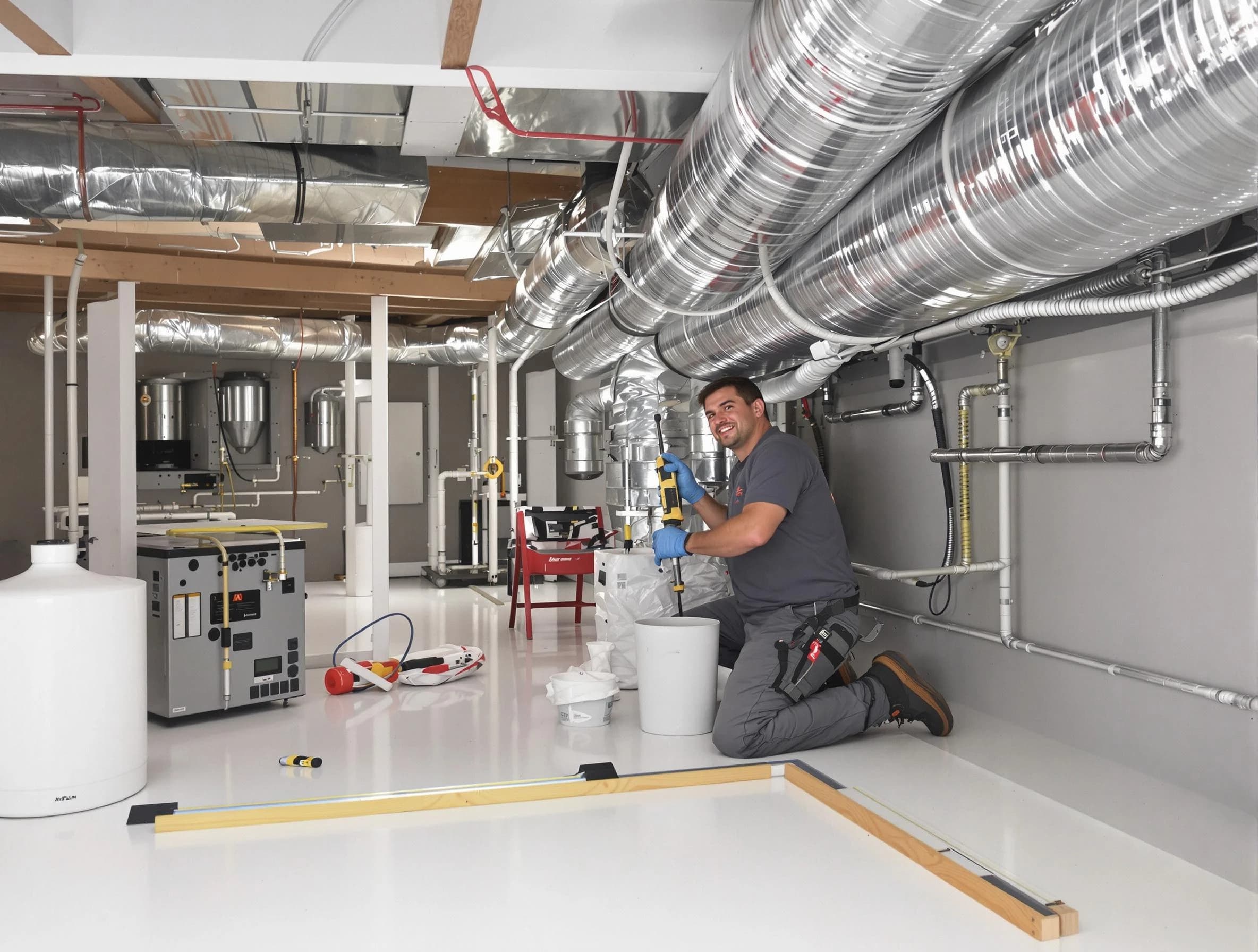 Professional duct sealing service by Carnot-Moon Air Duct Cleaning in Carnot-Moon