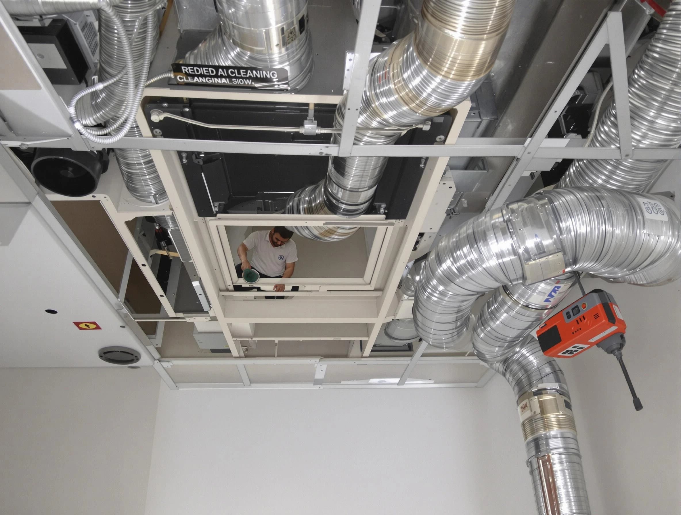 Carnot-Moon Air Duct Cleaning technician performing detailed central duct system cleaning in Carnot-Moon