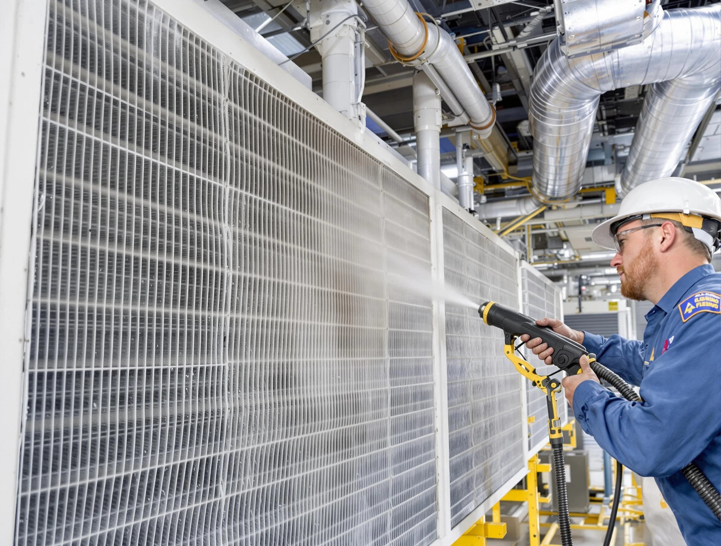 Professional commercial coil cleaning by Carnot-Moon Air Duct Cleaning in Carnot-Moon