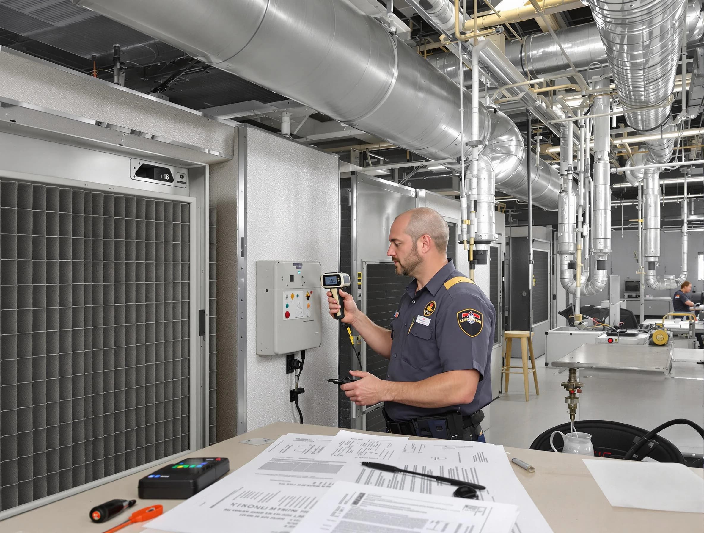 Professional filter system inspection by Carnot-Moon Air Duct Cleaning in Carnot-Moon