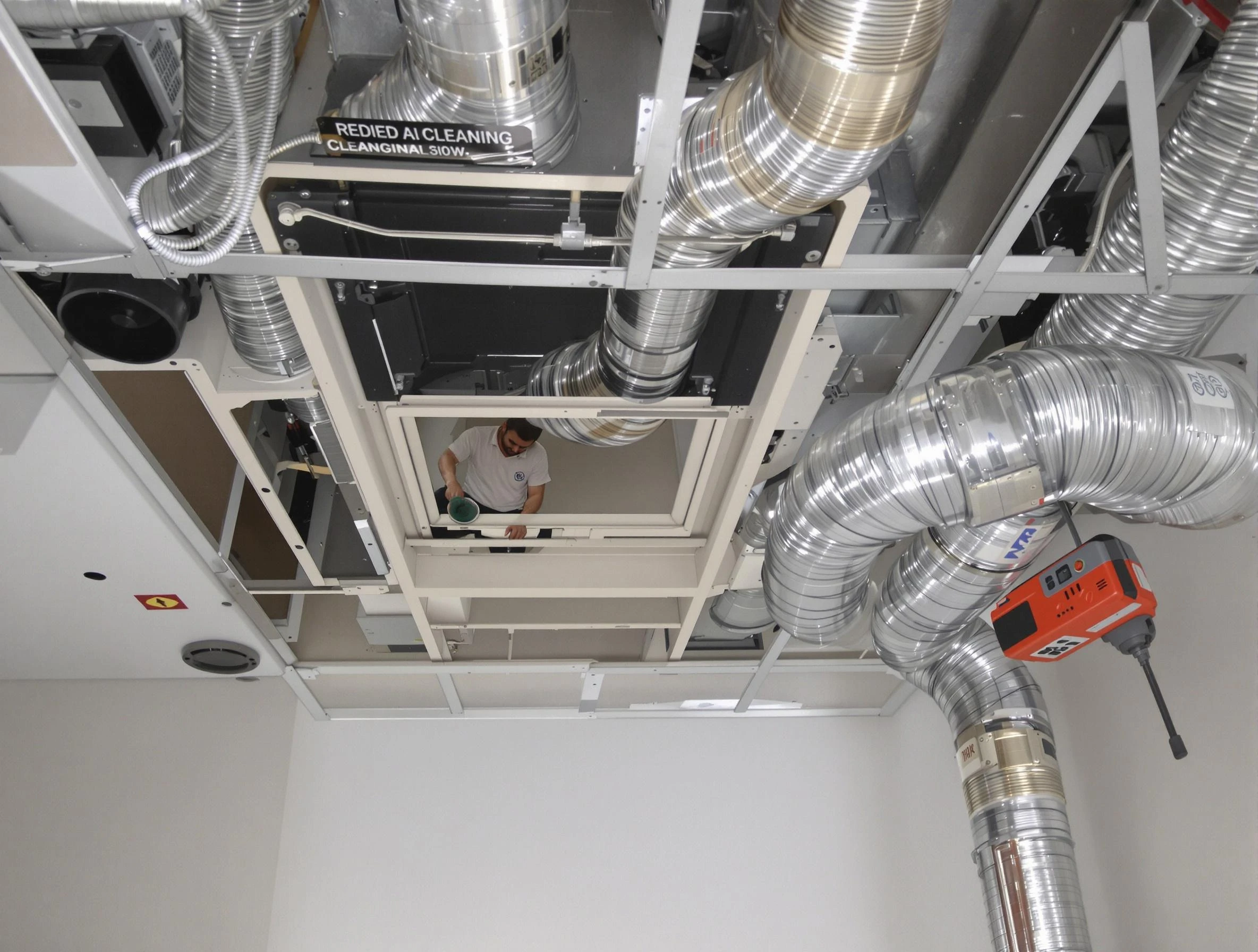 Carnot-Moon Air Duct Cleaning technician performing detailed central duct system cleaning in Carnot-Moon