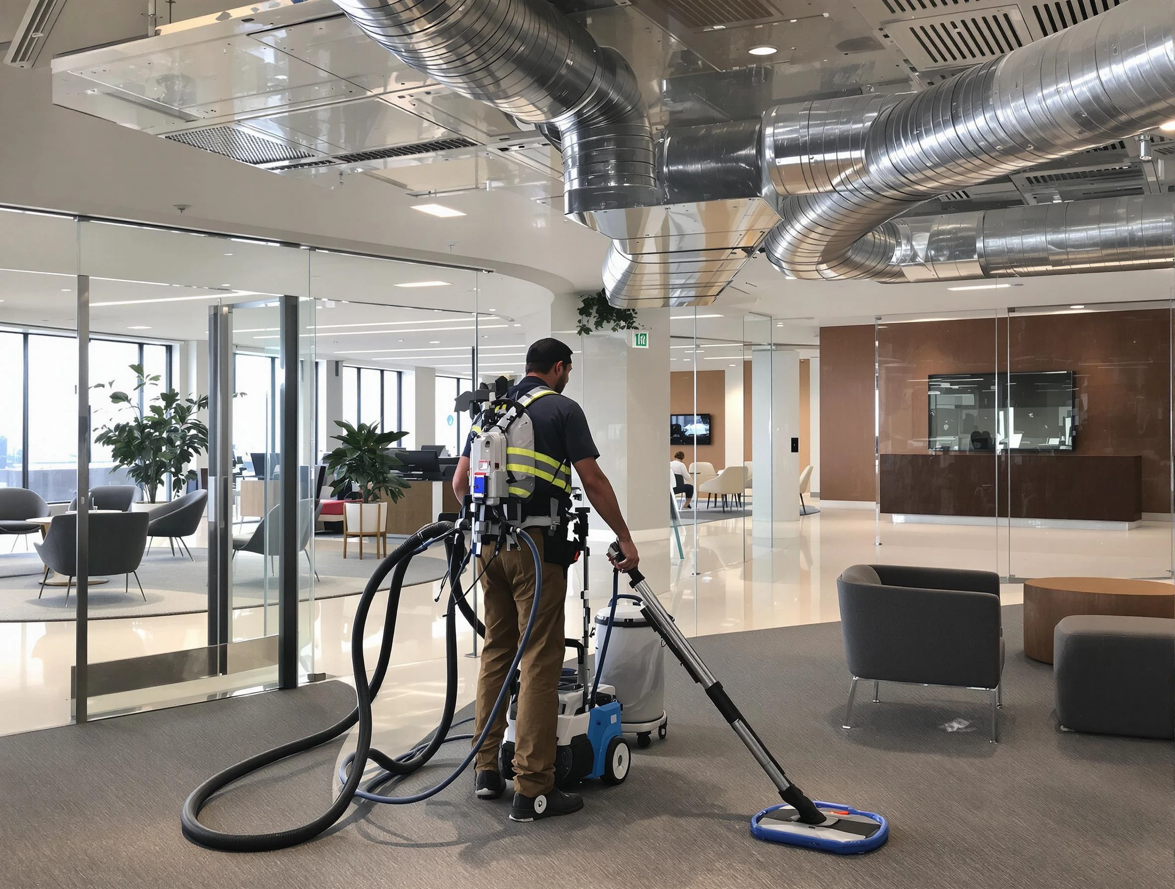 Commercial duct cleaning service by Carnot-Moon Air Duct Cleaning in Carnot-Moon
