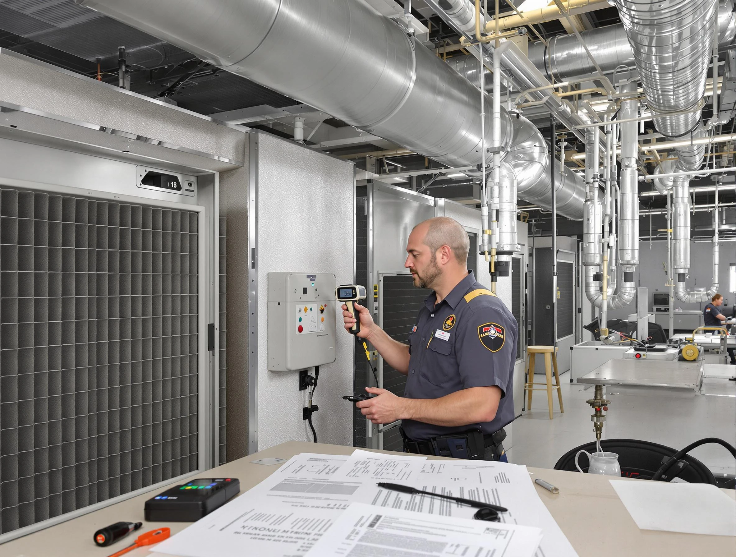 Professional filter system inspection by Carnot-Moon Air Duct Cleaning in Carnot-Moon