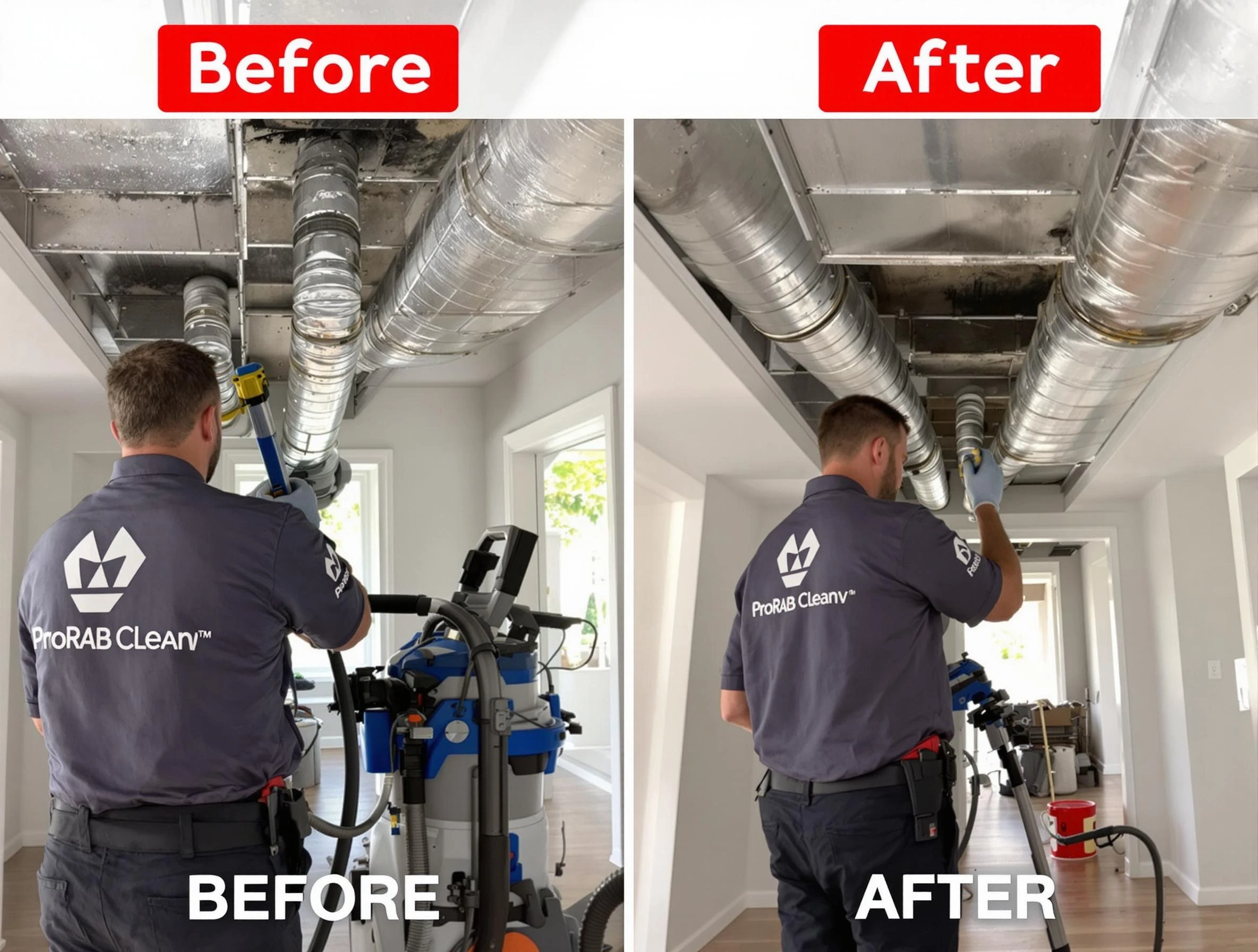 Carnot-Moon Air Duct Cleaning expert performing thorough residential duct cleaning in a Carnot-Moon home